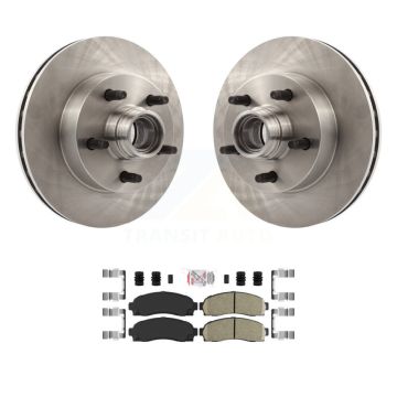 Front Brake Rotors Ceramic Pad Kit For Mazda B3000 B2300 B4000 With 10.25" Diameter Rotor K8A-100046