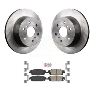 Rear Brake Rotor & Ceramic Pad Kit For Chevrolet GMC Silverado 1500 Sierra Tahoe Yukon XL K8A-100385