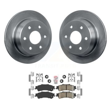 Rear Brake Rotor Ceramic Pad Kit For Chevrolet GMC Silverado 1500 Sierra Classic Astro XL K8A-100491