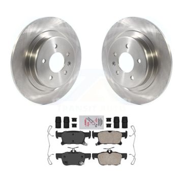 Rear Brake Rotors Ceramic Pad Kit For 16-18 Buick Envision With 315mm Diameter Rotor K8A-100511
