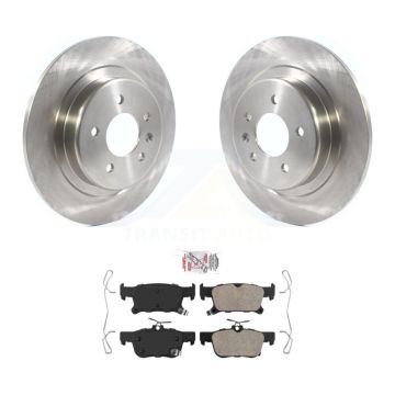 Rear Brake Rotors Ceramic Pad Kit For 16-18 Buick Envision With 315mm Diameter Rotor K8A-100513