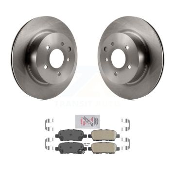 Rear Brake Rotors Ceramic Pad Kit For INFINITI Nissan Maxima G37 QX50 EX35 370Z G35 M35 Z K8A-100529