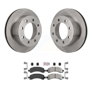 Rear Disc Brake Rotors & Semi-Metallic Pad Kit For GMC Chevrolet Savana 2500 Express 3500 K8A-100567
