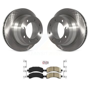 Rear Disc Brake Rotors And Ceramic Pads Kit For Chevrolet Express 4500 K8A-100569