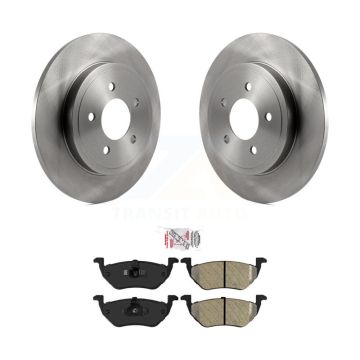 Rear Disc Brake Rotor Semi-Metallic Pad Kit For Ford Escape Mazda Tribute Mercury Mariner K8A-100583
