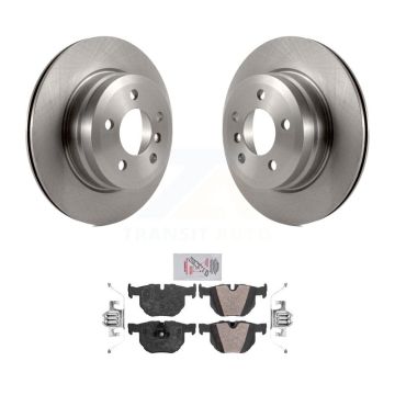 Rear Disc Brake Rotors And Semi-Metallic Pads Kit For BMW X5 X6 K8A-100593