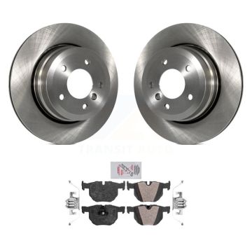 Rear Brake Rotor & Semi-Metallic Pad Kit For BMW 530xi 528i xDrive 535i 535xi 528xi 525xi K8A-100596