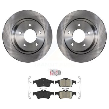Rear Disc Brake Rotors And Ceramic Pads Kit For Mazda 3 Sport K8A-100631
