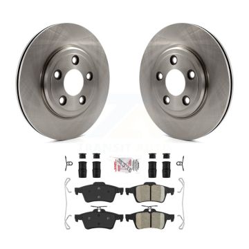 Rear Disc Brake Rotor & Ceramic Pad Kit For Jaguar Vanden Plas XJ8 To Chassis/VIN #G49700 K8A-100645
