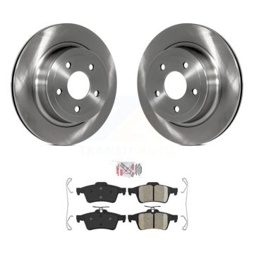 Rear Disc Brake Rotors And Ceramic Pads Kit For 2008-2010 Chevrolet Cobalt SS K8A-100650