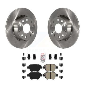 Rear Brake Rotor & Semi-Metallic Pad Kit For Volkswagen Jetta Golf Beetle Passat GTI Audi K8A-100711