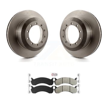 Rear Disc Brake Rotor And Semi-Metallic Pad Kit For Ford F-59 Commercial Stripped Chassis K8A-100730