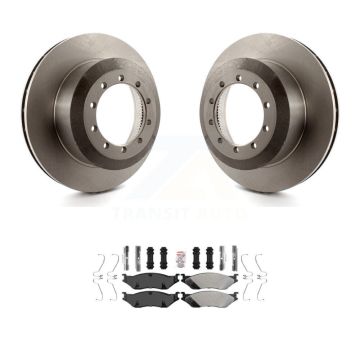 Rear Brake Rotor And Semi-Metallic Pad Kit For Ford F-550 Super Duty F-450 F-53 Motorhome K8A-100732