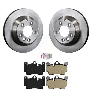 Rear Brake Rotor And Semi-Metallic Pad Kit For Audi Q7 Porsche Cayenne Volkswagen Touareg K8A-100734