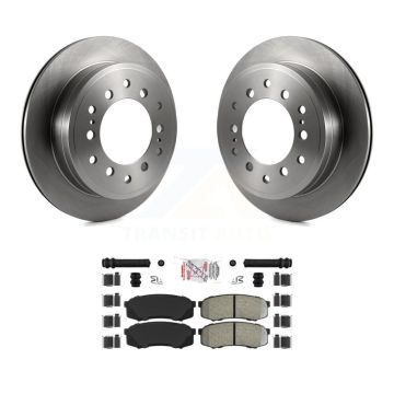 Rear Brake Rotors Semi-Metallic Pad Kit For Toyota 4Runner FJ Cruiser Sequoia Lexus GX470 K8A-100752