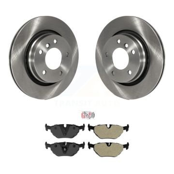Rear Brake Rotor And Semi-Metallic Pad Kit For BMW 325i 325Ci 328i 323Ci 323i 328is 328Ci K8A-100754