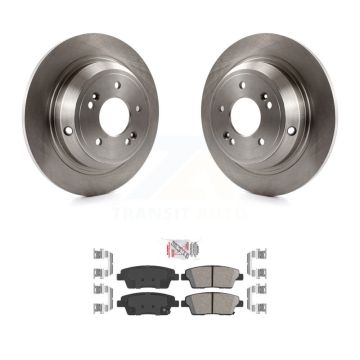 Rear Disc Brake Rotors And Ceramic Pads Kit For Hyundai Genesis G80 Kia K900 K8A-100819