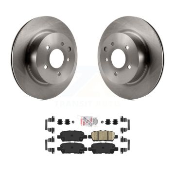Rear Disc Brake Rotor & Ceramic Pad Kit For Nissan Maxima INFINITI QX50 EX35 G25 370Z Q40 K8A-100852