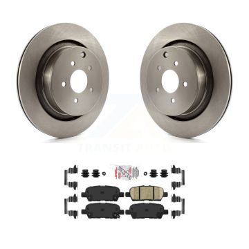 Rear Disc Brake Rotors Ceramic Pad Kit For INFINITI Q50 Q60 QX70 With Dual Piston Caliper K8A-100856