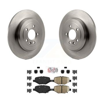 Rear Brake Rotor & Semi-Metallic Pad Kit For 2015 Ford Explorer Without Heavy Duty Brakes K8A-100896