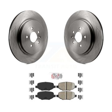 Rear Brake Rotor Ceramic Pad Kit For Ford Explorer Police Interceptor Utility Lincoln MKS K8A-100897