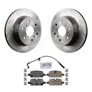 Rear Brake Rotor Semi-Metallic Pad Kit For 2019 GMC Sierra 1500 With Manual Parking K8A-101068