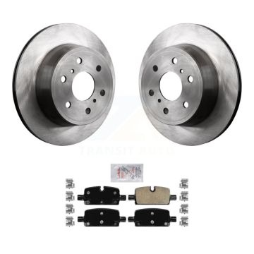Rear Disc Brake Rotors Ceramic Pad Kit For 2019 GMC Sierra 1500 With Manual Parking K8A-101070