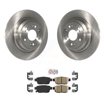 Rear Disc Brake Rotors And Ceramic Pads Kit For 2009-2014 Acura TL K8A-101163