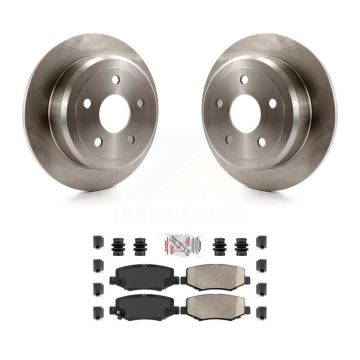 Rear Disc Brake Rotors And Ceramic Pads Kit For Jeep Wrangler JK K8A-101169