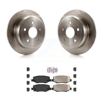 Rear Disc Brake Rotors And Ceramic Pads Kit For Jeep Wrangler JK K8A-101170