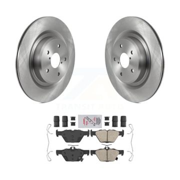 Rear Disc Brake Rotors And Ceramic Pads Kit For 2019-2024 Subaru Ascent K8A-101215