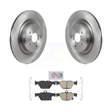 Rear Disc Brake Rotors And Ceramic Pads Kit For 2019-2024 Subaru Ascent K8A-101216