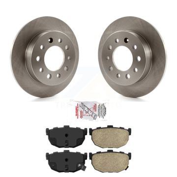 Rear Disc Brake Rotors And Ceramic Pads Kit For 2003-2008 Hyundai Tiburon K8A-101229