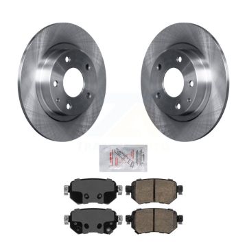 Rear Disc Brake Rotors And Ceramic Pads Kit For 2016-2021 Mazda 6 K8A-101236