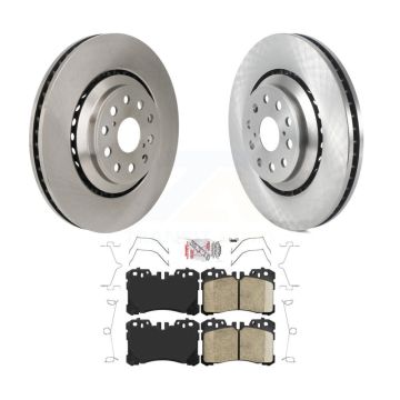 Front Disc Brake Rotors And Ceramic Pads Kit For Lexus LS460 LS500 LS600h LS500h K8A-101269