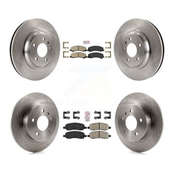 Front Rear Ceramic Pad And Disc Brake Rotors Kit For 2006-2011 Buick Lucerne Cadillac DTS K8A-101285