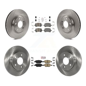 Front Rear Ceramic Pad & Brake Rotor Kit For Chevrolet Malibu Pontiac G5 G6 Cobalt Saturn K8A-101293