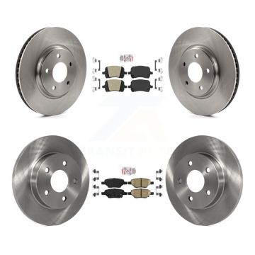 Front Rear Ceramic Pad & Brake Rotor Kit For Chevrolet Malibu Pontiac G5 G6 Cobalt Saturn K8A-101295