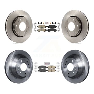 Front Rear Ceramic Pad Brake Rotors Kit For Chevrolet Trailblazer GMC Envoy Buick Rainier K8A-101296