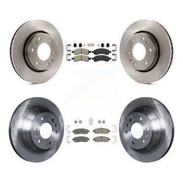 Front Rear Ceramic Pad Brake Rotors Kit For Chevrolet Trailblazer GMC Envoy Buick Rainier K8A-101297