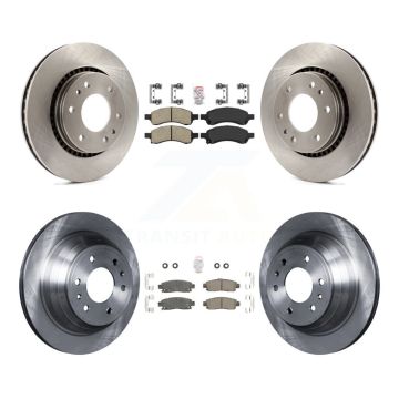 Front Rear Ceramic Pad Brake Rotors Kit For Chevrolet Trailblazer GMC Envoy Buick Rainier K8A-101299