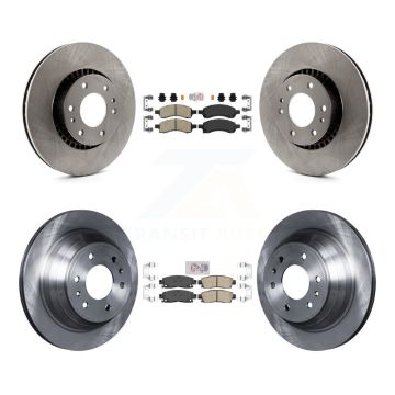 Front Rear Ceramic Pad & Brake Rotor Kit For Chevrolet Trailblazer GMC Envoy XL EXT Buick K8A-101300