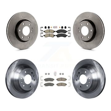Front Rear Ceramic Pad & Brake Rotor Kit For Chevrolet Trailblazer GMC Envoy XL EXT Buick K8A-101301