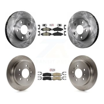 Front Rear Ceramic Pads And Disc Brake Rotors Kit For Pontiac Grand Am Oldsmobile Alero K8A-101308