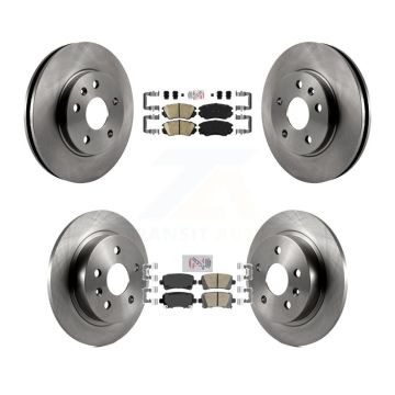 Front Rear Ceramic Pad Brake Rotor Kit For 2013-2015 Chevrolet Malibu Naturally Aspirated K8A-101343