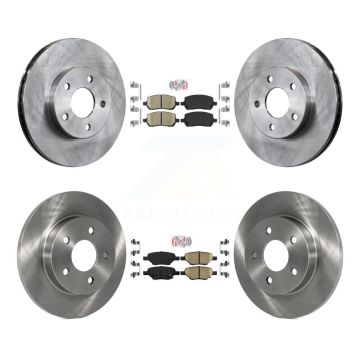 Front Rear Ceramic Pads And Disc Brake Rotors Kit For Pontiac G5 K8A-101357