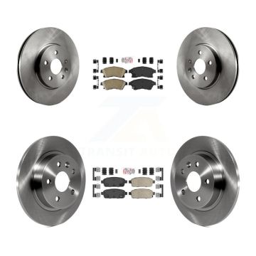 Front Rear Ceramic Pads And Disc Brake Rotors Kit For 2013-2014 Chevrolet Sonic RS K8A-101384