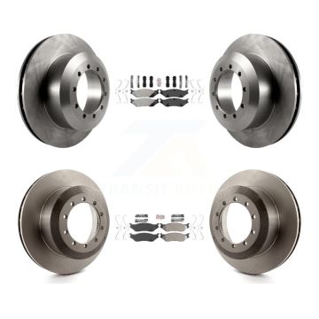 Front Rear Semi-Metallic Pad & Disc Brake Rotors Kit For Ford F-53 Motorhome Chassis F-59 K8A-101400