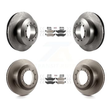 Front Rear Semi-Metallic Pad & Disc Brake Rotors Kit For Ford F-53 Motorhome Chassis F-59 K8A-101402