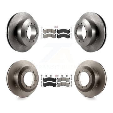 Front Rear Semi-Metallic Pad & Brake Rotors Kit For Ford F-59 Commercial Stripped Chassis K8A-101404